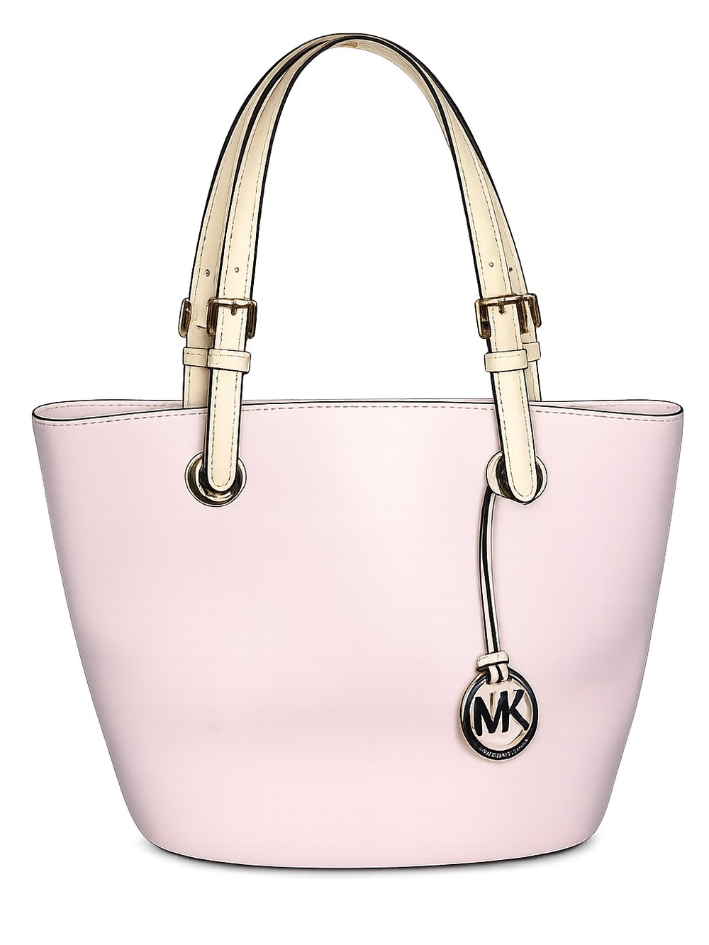 Michael Kors Pale Pink Tote with Cream Top Handles